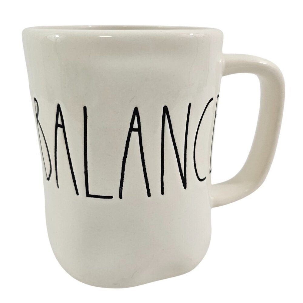 Rae Dunn Magenta BALANCE 16 Oz Ceramic Farmhouse Coffee Tea Mug Cup